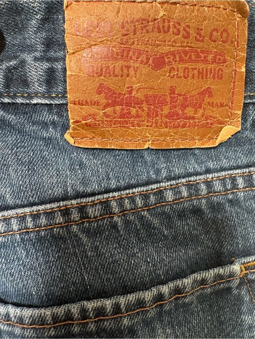 Levi's Men's Classic Blue Straight Jeans